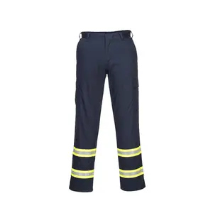 PORTWEST® Xtra Comfort Enhanced Visibility Work Pants - Navy - F127