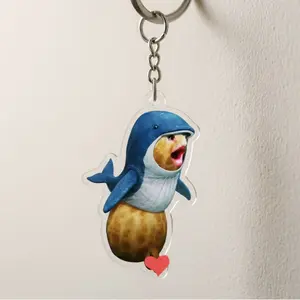 Burnt Peanut Keychain, Funny Gaming Internet Meme Asthetic, Bungulator Keychain, Gift For Gamer