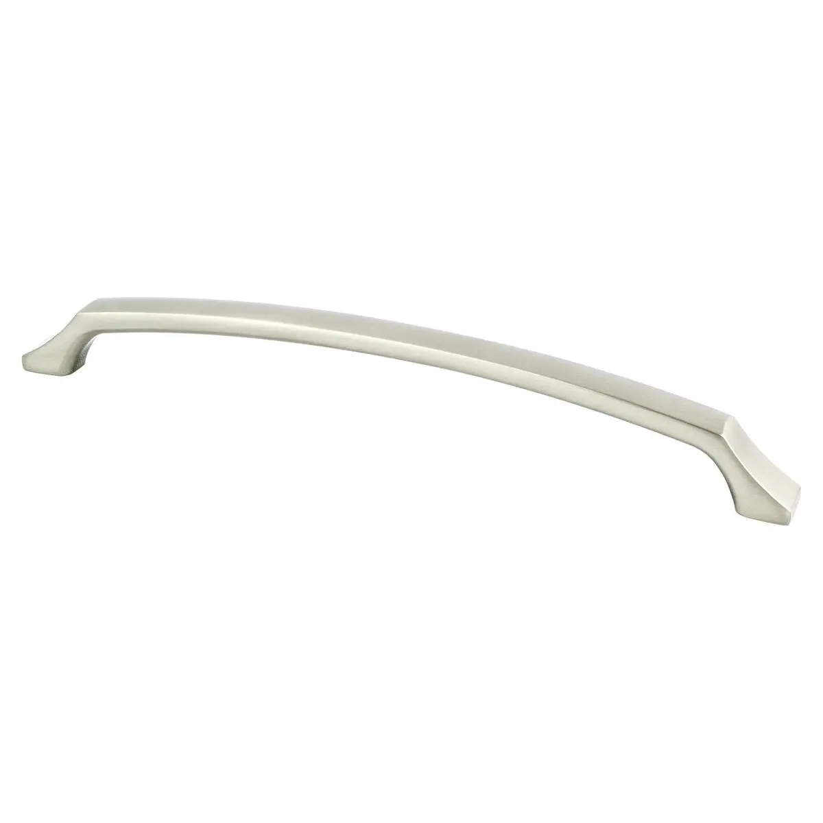 Berenson Century Edge Metal Appliance Pull - 224mm CC, Brushed Nickel Door Hardware Handle, 8-13/16 in. Length, Includes Screws