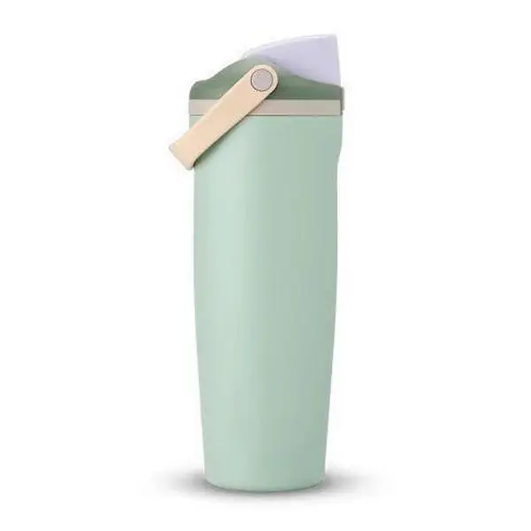 30oz Stainless Steel Insulated Water Bottle with Handle Double Drinking Straw BPA Free Sports Flask for Outdoor Travel