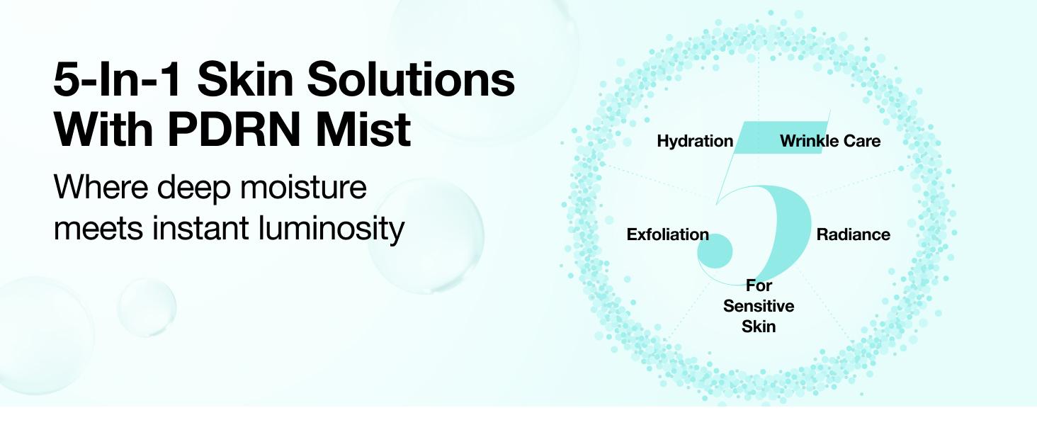 [Anua] PDRN Rejuvenating Essential Exclusive Set, PDRN Cream + PDRN Collagen Glow Facial Serum Spray + Collagen Neck Patch, S PDRN Lifting & Firming Skin Care, Rejuvenating skin, Korean Skincare