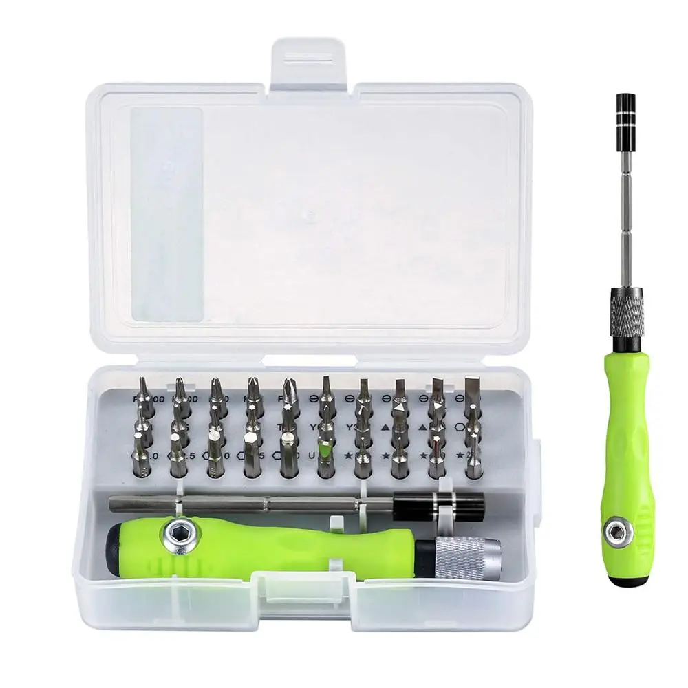 Precision Screwdriver Kit, 1 Set 32 In 1 Electronics Magnetic Repair Tool Kit with Case, Multi-purpose Screwdriver Tool For Repair Computer Cellphone