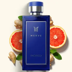Merve Pacifico Cologne For Men 3.4 oz | Long Lasting 12+ Hours | Vetiver, Pink Pepper, Citrus, Aquatic, Spicy, Woody, Amber | Eau de Parfum | Vegan & Cruelty Free | Gift for Him
