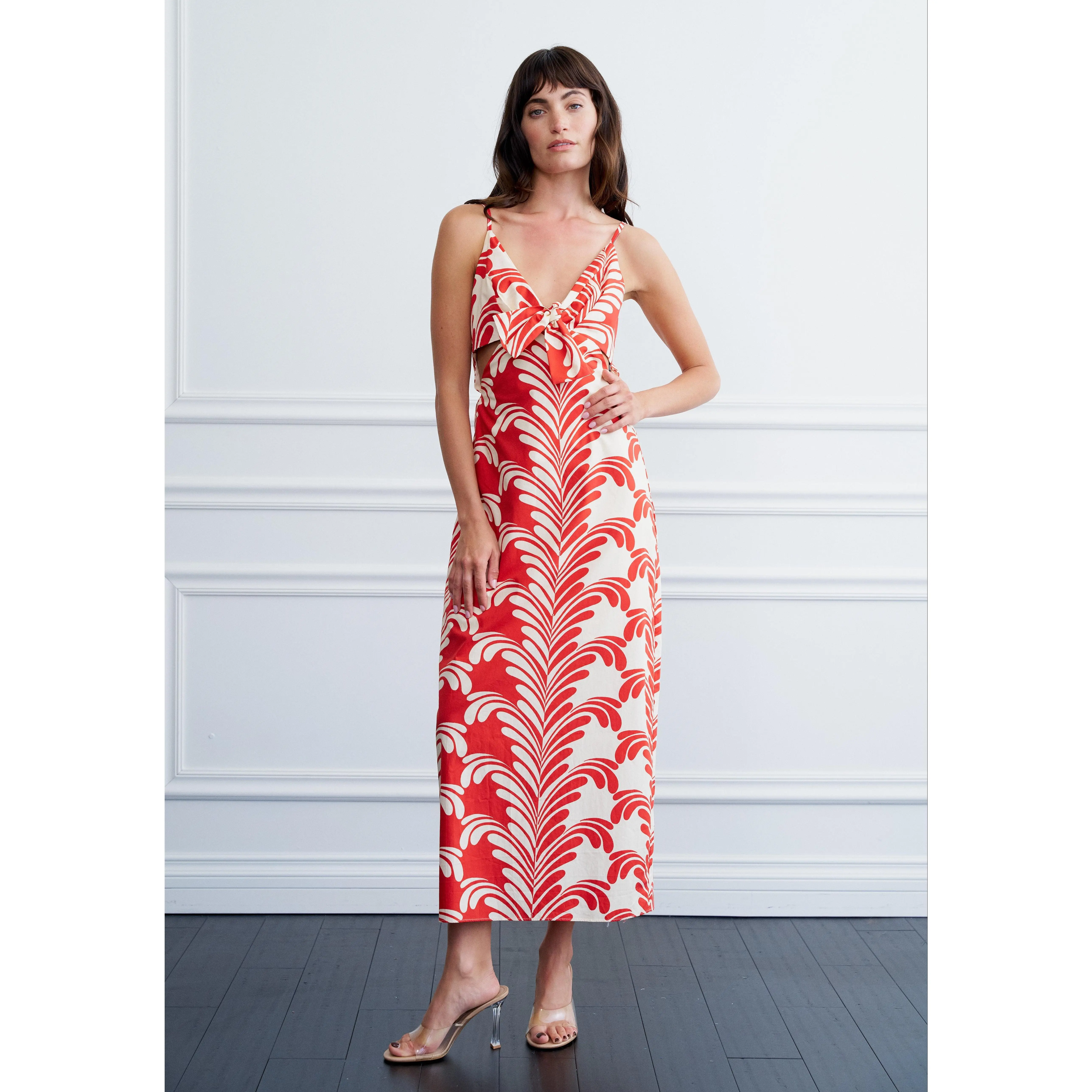 Analyse Printed Sleeveless Maxi Dress