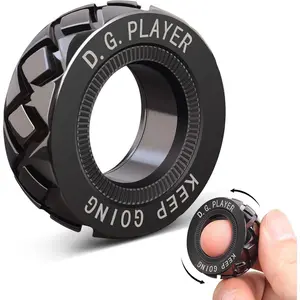 Adjustable Magnetic Fidget Spinner Ring - Premium Stainless Steel Stress Relief Toy for Adults & Teens, ADHD Anxiety Relief, Perfect for Office Work Study Travel, Unique Gift & Stocking Stuffer