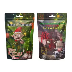 Holiday Mystery Metal D20 Dice for TTRPG - Oversized 25mm