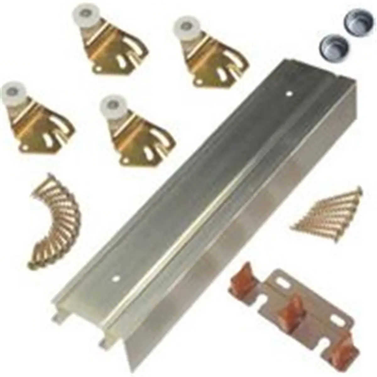 L.E. Johnson Products Fascia Bypass Set 2Dr 48 2200F481, Adjustable Hanger, Aluminium Rail