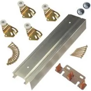 L.E. Johnson Products Fascia Bypass Set 2Dr 48 2200F481, Adjustable Hanger, Aluminium Rail