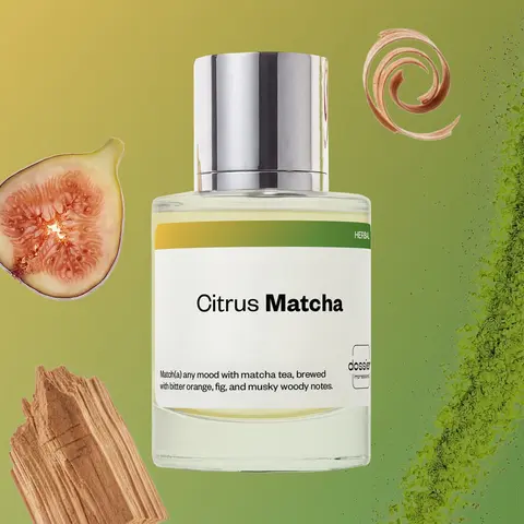 Citrus Matcha, Dossier, Unisex Perfume, Eau de Parfum, 50ml, Bitter Orange, Bergamot, Matcha Tea, Fig, Vetiver, Cedarwood, Musk