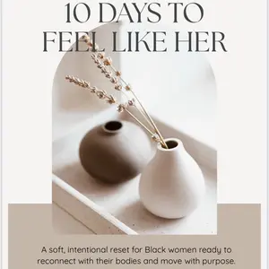 10 Days to Feel Like HER Reset Card for Black Women Includes Bonus Guided Access Gentle Strength Barre Inspired Movement