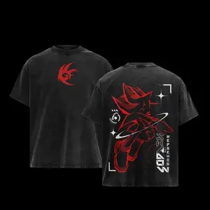 Shadow the Hedgehog Cotton T-shirt, Vintage Graphic Tee Washed For Fans Sonic the Hedgehog Game,Printed Crew Neck T-Shirt Oversize, Graphic Streetwear T-shirt, T-shirt Unisex Hot 2025
