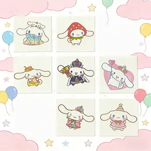 Cute Cartoon Temporary Tattoo Stickers for Kids Girls, Waterproof Kawaii Body Art Stickers