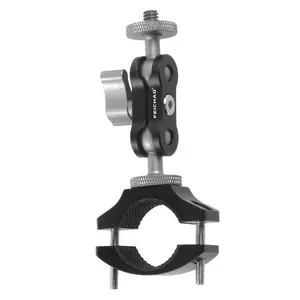 Feichao Bike & Moto Handlebar Clip, Tube Clamp Mount, Magic Extension Arm for Gopro, Insta360, Osmo Action, Phone Holder