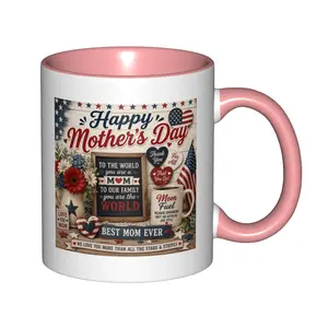 Custom Ceramic Mug - 11oz Sturdy Coffee Cup, 82x95mm 330ml, Premium Quality with Comfortable Grip, Fully Personalizable Design for Mother's Day Retirement Gifts, Home/Festive Party Supplies