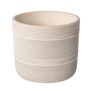 Ceramic 6" Planter, White, Suitable for Indoor or Outdoor Use, Versatile Design