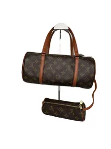 Pre-owned Louis Vuitton Coated Canvas Shoulder Bags Monogram Papillon 30