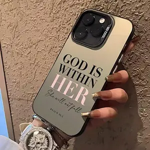 Stylish Colorful Silver Hard Back Case for iPhone 16 Pro 15 14 13 12 Pro Max