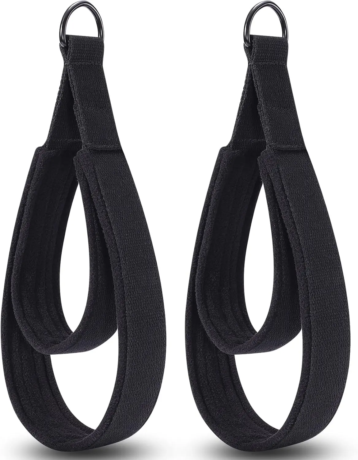2PCS Pilates Straps, Pilates Double Loop Straps Fitness D-Ring Straps Double Loops Padded, Pilates Equipment D-Ring Exercise Straps Yoga Exercise Accessories for Home Gym Workout