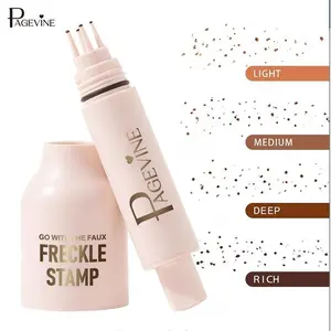 Natural Fake Freckle Stamp 5 Prong Realistic Freckles Pen Easy Quick Makeup Tool for Summer Photos Picnics Dates Waterproof Long Lasting Freckles for Women Girls TikTok Beauty Trend