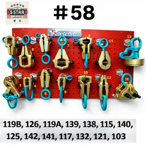 SET#58 HEAVY DUTY AUTO BODY FRAME MACHINE 14 PIECE PULLING BEST TOOLS AND CLAMPS