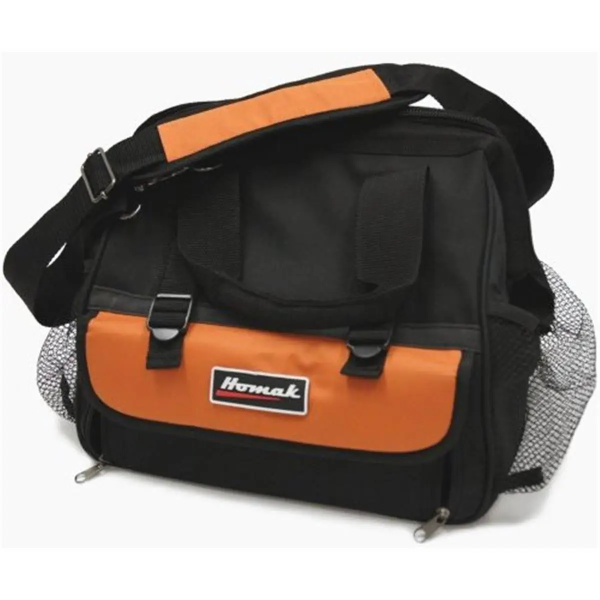 212 MAIN Homak TB00112011 12-Inch Portable Polyester Tool Bag Organizer - 11-Pocket Tool Pouch with Shoulder Strap for Storage, Portable Tool Bag