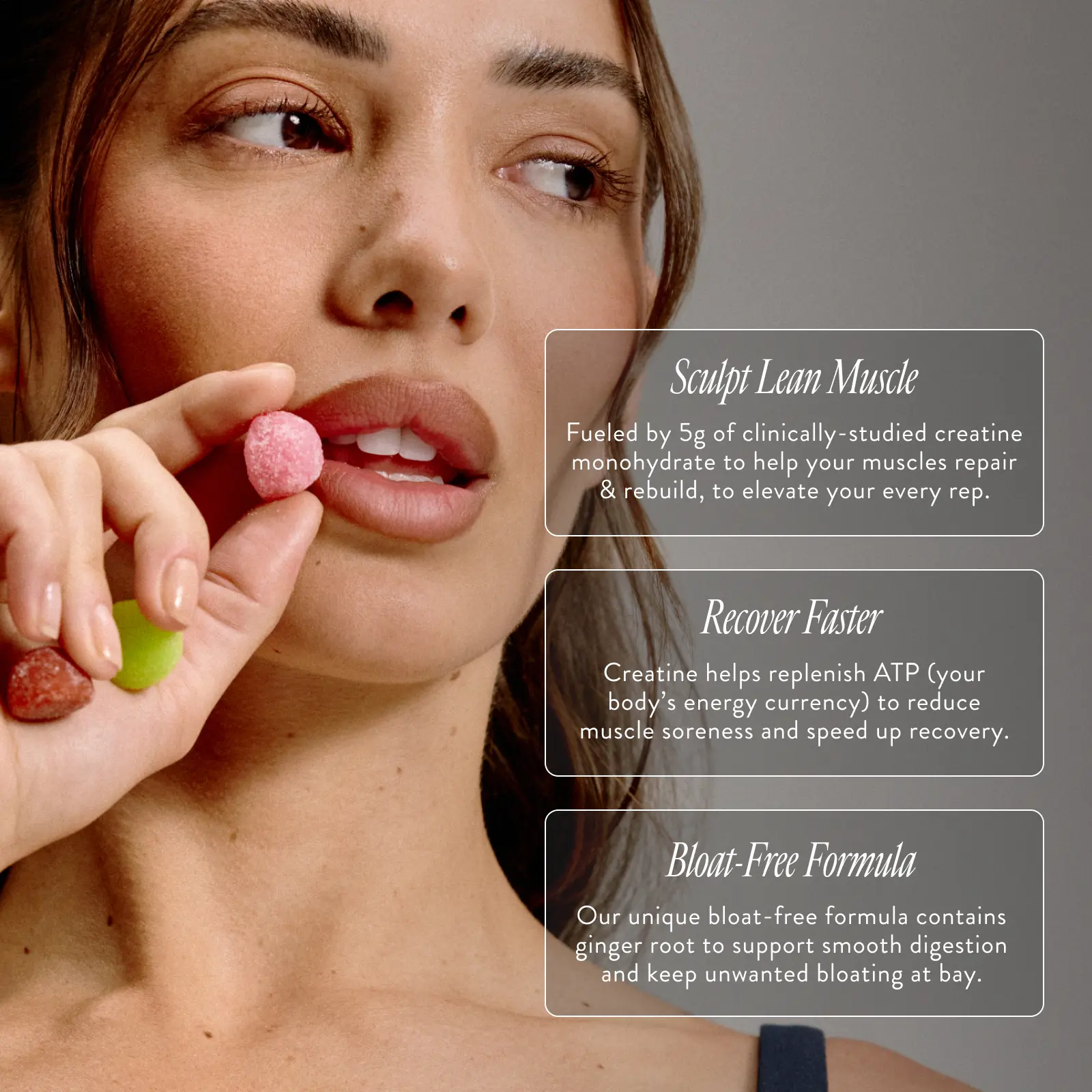 Arrae Tone creatine gummies for muscle support, recovery and digestion