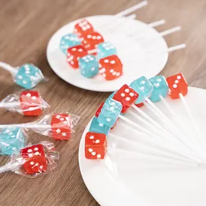 Easter candies Dice Lollipops for Your Game Night! 24 Vegas-Style Fruity Suckers in Retro Cube Box. Cheap, Fat-Free & Individually Wrapped. Perfect Party Favor & Board Game Theme Candy. Stock Your Toy Store! Sweet