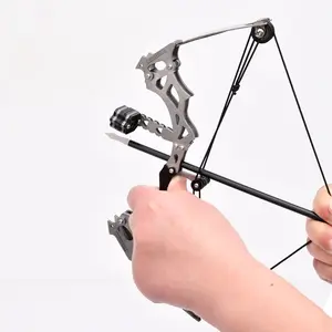 8.86in Stainless Steel Mini Bow Set – Great For Beginners Multi-size Composite Bow Entertainment & Gift Toys Outdoor Play Toys Christmas Holiday Gift