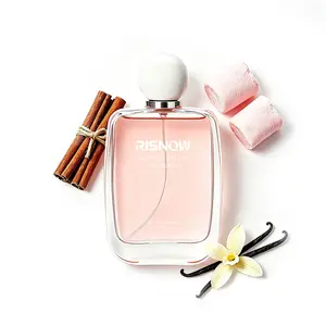 RISNOW Orientall Vanilla Women Eau de Parfum 3.4oz 100ml with Cinnamon Marshmallow Vanilla for Her Gift Floral Fruity Fragrance Long-Lasting Arabian Perfume