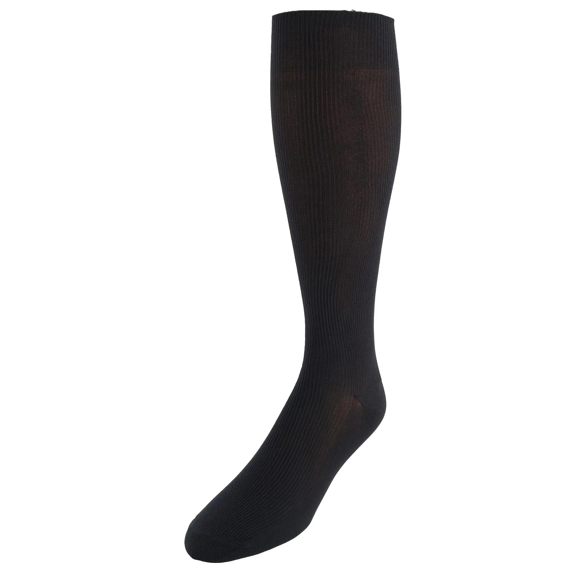 Jefferies Socks Men's Ribbed Dress Over the Calf Socks, Over The Calf Socks