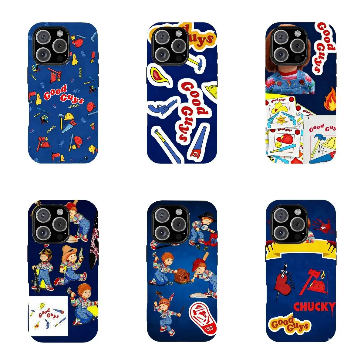 Funny Chucky overalls phone case unique horror Halloween custom cases iphonecase 11-17