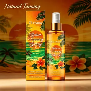 Natural Sunbath Tanning Spray (100ML), Summer Outdoor Tanning Aid, Natural Effect, Even Brighter Skin, Enhances Sun Bath Results, Natural Glow