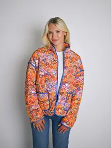 FlowerLand Quilted Jacket - HomeyPlum Quilted Jacket