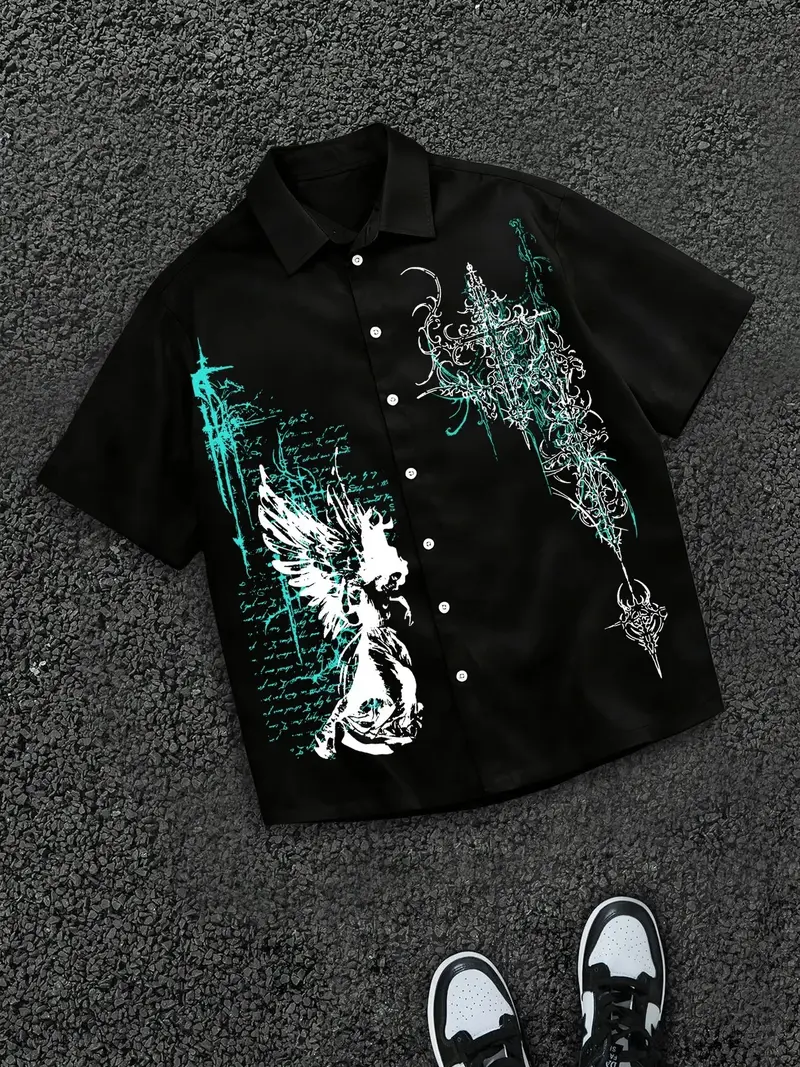 y2k shirt with the cross - TikTok Shop