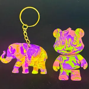 Elephant Keychain + Wiggly Yin Yang Bear