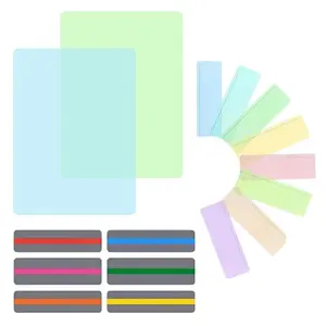 16Pcs Guided Reading Strips,Dyslexia & Dysgraphia Reading Tools with 3 Sizes Reading Trackers,Colorful Overlays for Students ADHD,Teacher Classroom Educational Supplies, Visual Stress Reduction, Effective Reading Support