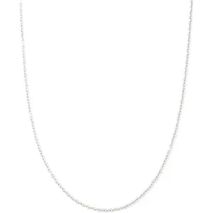2MM Stainless steel chain necklace, Thin cable chain necklace for women men, Silver chains for necklace alone or pendant addition, 16-30 inch Available