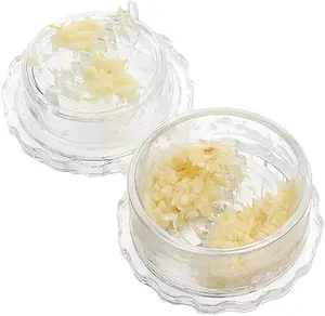 2PCS Manual Garlic Mincer & Crusher, Multipurpose Food Grinder for Garlic, Ginger, Onion, Nuts & Herbs, Sturdy Kitchen Accessory
