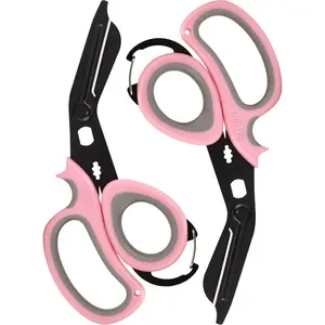 2 count  Purpose Scissor -7.5in Multi-Purpose Utility  for Kitchen, Crafts, Camp,  & Industrial Use Heavy Duty Stainless Steel with -Serrated  for Left and Right Hand