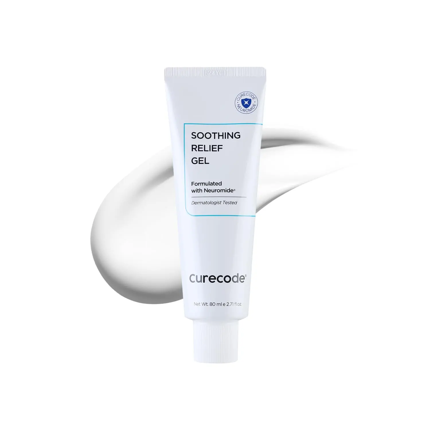 Soothing Relief Gel Moisturizer 80ml (2.71 Fl Oz) Korean Skin-Biome Science with Neuromide, Ceramides for Calming, Hydration with Skin Barrier, Pore Refinement, and Gentle for All Ages