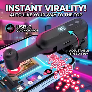 TikTok Live Stream Smart Auto Clicker Tapper, Rechargeable Adjustable Speed Auto Touch Device for Instant Likes