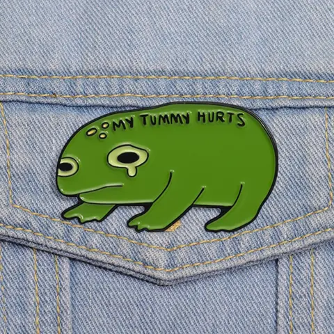 Cute Frog Design Brooch, Fashion Brooch for Women & Men, Men Accessories, Personalized Enamel Pin Suitable for Backpacks, Jeans Decoration, Brooch for Birthday Gift, Mother's Day Gift, Fashion Accessory Clip, Hat Pins, Alloy Brooch Pin