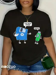 100% Cotton Computer Engineering I mens Father & Son Floppy Disk Engineer Short Sleeve T-Shirt