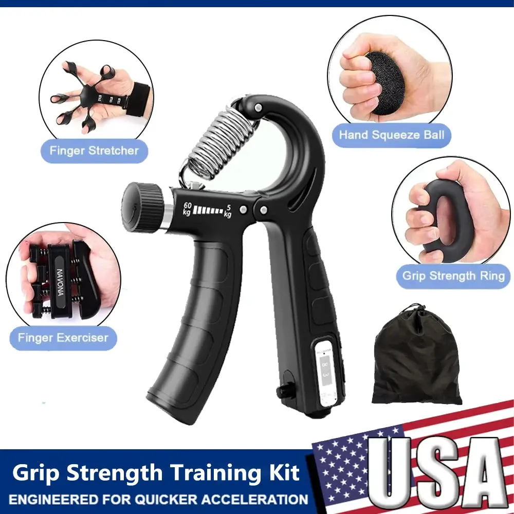 Hand Grip Trainer Kit 5-Piece - Adjustable Hand Grip Trainer Kit 5-Piece - Adjustable
