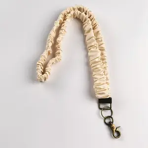 Soft Fabric Neck Lanyard for Keys & Badges - Fixed 16" Anti-Loss Strap w/ Detachable Clip | Lightweight Phone Chain & ID Holder outdoorfun