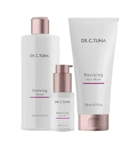 Farmasi Dr. C. Tuna Hair Reviving Set: Shampoo, Hair Mask, & Hair Oil