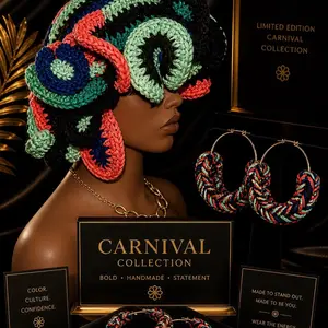 Carnival Collection Large Ruffles XXL Crochet Handmade XL Ruffle Bucket Hats Trendy Acrylic Casual Summer Multi-Color Women's Fashion Accessory