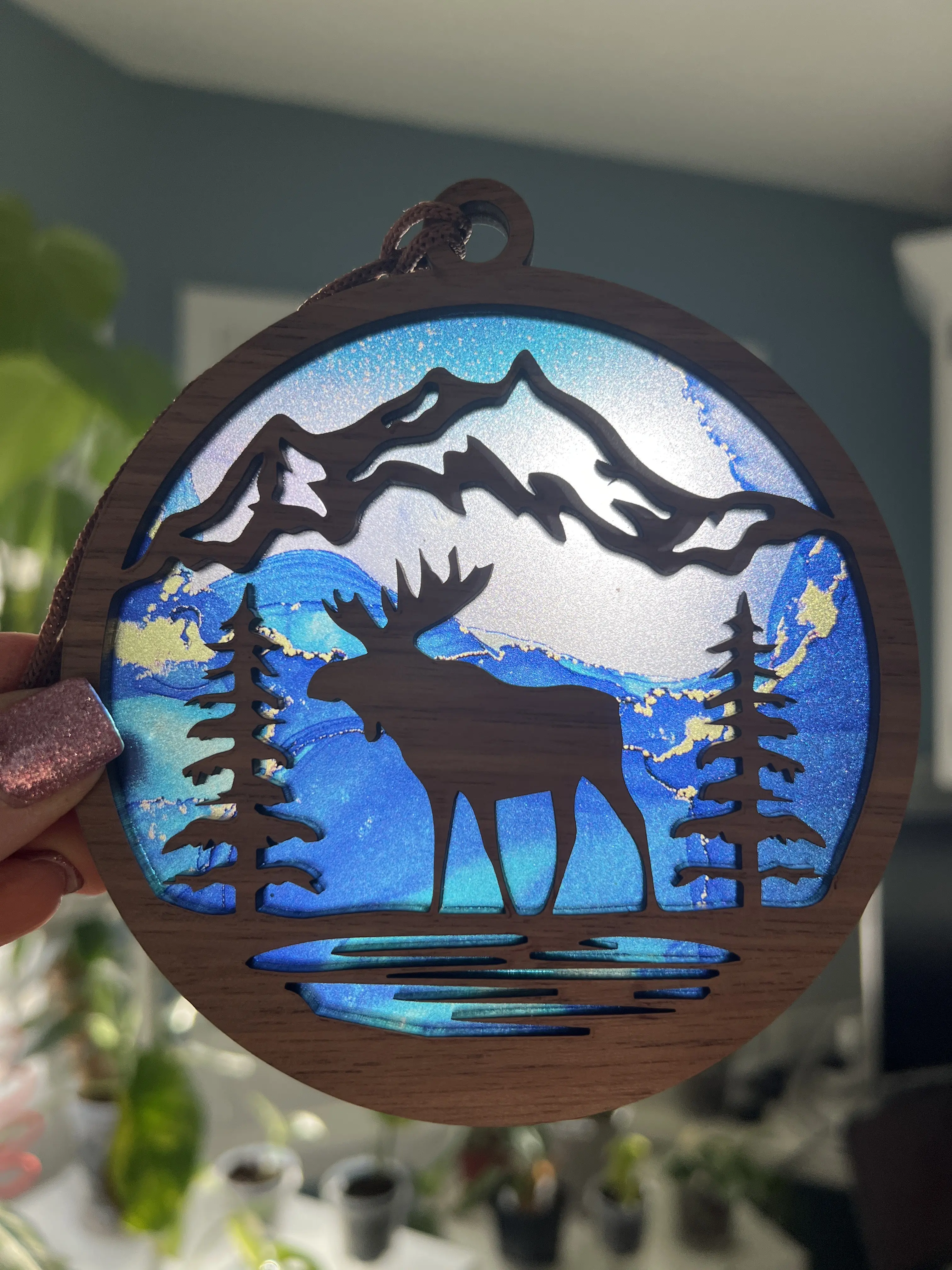Moose Suncatcher for Sunny Window Moose Suncatcher for Sunny Window