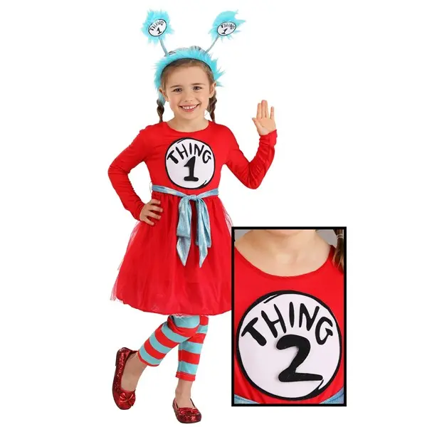 Dr. Seuss Thing 1 & 2 Toddler Girls Costume