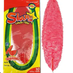 Watermelon-Flavored Slaps Candy Lollipops